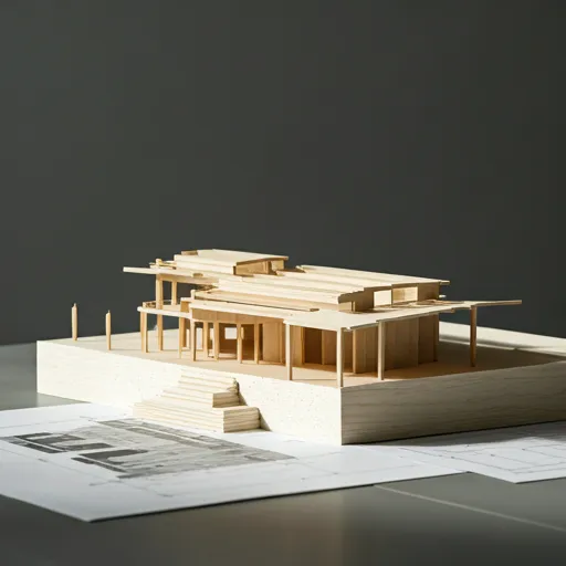 Plastico architettonico in legno